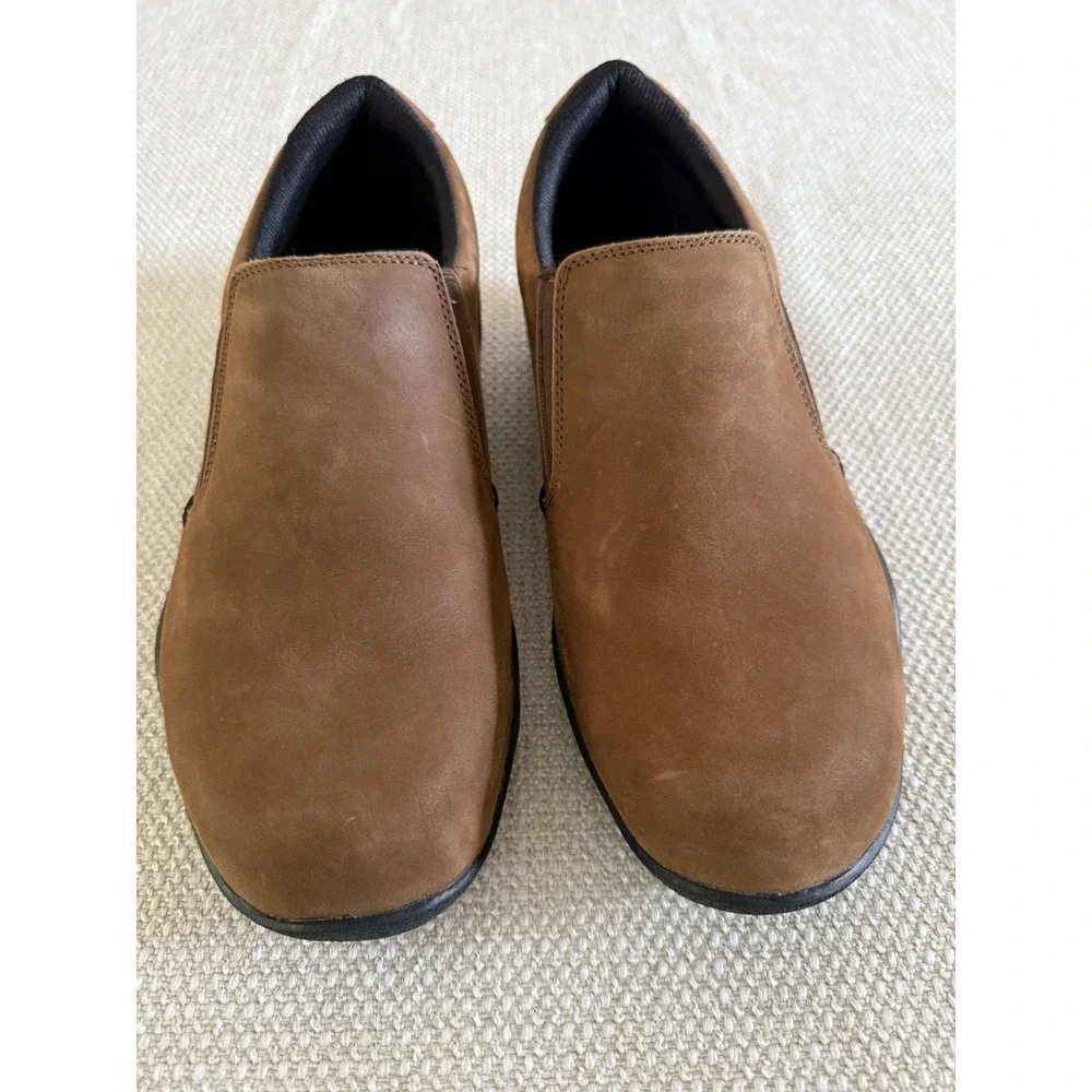 KURU‎ Footwear KIVI Men's Slip-On Shoes Chestnut Brown Size 10 Wide Width